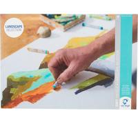Coffret Van Gogh pastels doux dans une gamme adaptée aux paysages avec 48 couleurs