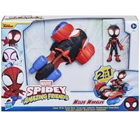 Coffret véhicule 2 en 1 Spidey et les Super Amis : figurine de bateau à moteur M