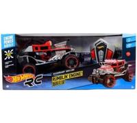 Coffret vehicule radiocommande Baja Boneshaker pour Hot Wheels rc : Toutes Directions + Effets Lumineux, Vibration - Set rc Voiture + Carte Tigre - Jouet garçon