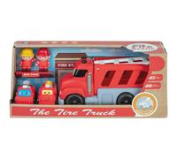 Coffret Véhicule Soft À Friction Pompier Rouge TU