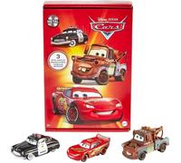 Coffret véhicules Cars - SWAPY - 3 pièces - Échelle 1/55 - Flash, Martin, Shérif - 8x8,99x3 cm - Métal moulé