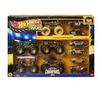Coffret véhicules Hot Wheels Monster Trucks Trophy Champions 10 pièces 1/64 Multicolore