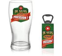 coffret verre à bière pression - CD5600 Vert G