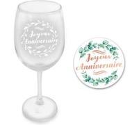 coffret verre vin femme anniversaire - sud trading cd6304vann Transparent