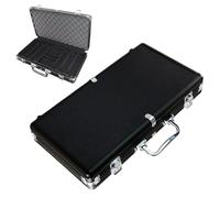 Coffret vide pour jetons : des compagnons de voyage sans effort, finition noire mate | Vitrine à jetons pour amoureux, famille, amis, enthousiasts