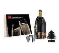 Vacu Vin – Coffret d'accessoires pour champagne – 3 pièces – Noir
