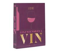 Coffret Vin 5 Pièces "Livre" 18cm Violet