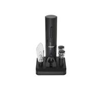 Cook Concept Coffret vin KV7370 Tire-bouchon électrique 5 accessoires Acier inoxydable Noir