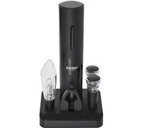 Cook Concept Coffret vin KV7370 Tire-bouchon électrique 5 accessoires Acier inoxydable Noir