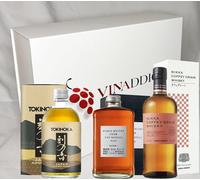 Coffret VINADDICT FUJIYAMA - Whiskys Japonais - Nikka Coffey Grain 70cl, Nikka From the barrel 50cl et Tokinoka 50cl.