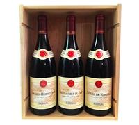 Coffret Vins Rouges GUIGAL Vallée du Rhône - 1 Côtes du Rhône 2021 + 1 Châteauneuf-du-Pape 2019 + 1 Crozes-Hermitage 2021 !