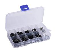 Coffret Vis à tête Plate et Ronde 6mm 8mm 10mm 12mm Vis M3 M4 avec boîte Accessoires pour 1/10 HSP RC Voiture(340pcs / boîte)