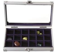 Coffret-vitrine pour minéraux, bijoux, etc.