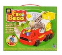 Coffret voiture de pompiers - jouet de construction - jeu a picots - fun bricks G