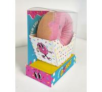 Coffret When life "socks", eat a donut, love fraise: coffret - donut - chaussettes - rose fraise - recettes - cadeau - secret santa