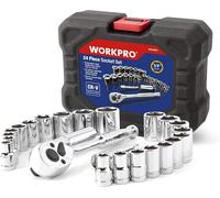 Coffret WORKPRO de Douilles Compact avec Clé à Cliquet 3/8-inch 24-Pieces