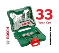 Coffret X-Line titane de 33 pièces - BOSCH - 7 forets à métaux HSS-R Ø 2-5 mm - Visser - Armé polyvalent