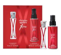 Coffret Xtina avec eau de parfum spray floral et fruité, un parfum de luxe dans un coffret cadeau élégant pour femme raffinée