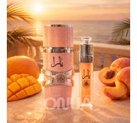 Coffret Yara 30ml Eau de Parfum & Gloss à Lèvres Notes de tête : Orchidée, Héliotrope, MandarineNotes de cœur : Accord gourmand, Fruits tropicauxNotes de fond : Vanille, Musc, Bois de santalCe coffret