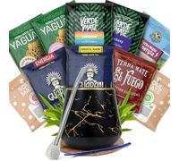 Coffret Yerba Mate Nocturne - Ensemble complet avec accessoires et 10x50g échantillons