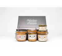 Coffret Ziburu Gastronomique - Produits du Pays Basque 100% Français - Canards nourris au Maïs Jaune, sans Conservateurs ni Additifs - Coffret Cadeau Élégant avec Produits Authentiques à Déguster