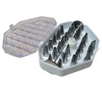 Coffrets 26 douilles inox+adaptateur