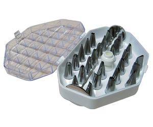 Coffrets 26 douilles inox+adaptateur