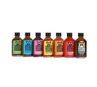 Crazy Bastard Coffret 7 sauces piquantes au piment (doux à extrêmement fort) – 7×100 ml