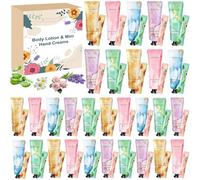 Coffrets cadeaux de lotions pour le corps pour femmes, 60 crèmes hydratantes format voyage et mini crèmes pour les mains, soin hydratant pour peaux sèches, cadeau de Noël ou attention particulière