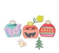 Coffrets cadeaux de Noël Thinlits Die Set, lot de 12, par Jennifer Ogborn