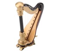 Coffrets De Figurines D'instruments De Musique Harpe Miniature en Bois avec Étui Modèle Dinstrument De Musique Ornemental