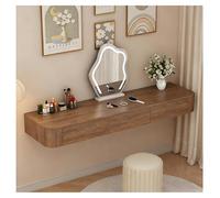 Coffrets de maquillage Coiffeuse Murale | Coiffeuse Suspendue Aux Coins Arrondis | Disponible En 23,6« À 63 » | Table Uniquement | Peu Encombrante(100CM)