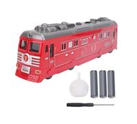 Coffrets de Trains électriques pour Enfants, kit de présentation de Train à Vapeur légendaire avec Fonction de pulvérisation rafraîchissante, Trains Miniatures pour Tout-Petits de (Rouge)