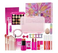 Coffrets Maquillage Femme,26 Pièces avec Bâton Fard à Paupières Bandeau Démaquillant | Kit De Maquillage Résistant À L'eau Pour Voyage Théâtre Mariage Photoshoot Scène