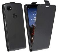 COFI 1453 Étui à Clapet Compatible avec Google Pixel 3A XL Étui Portable Vertical Rabattable Housse de Protection Rabattable Étui Noir
