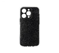 COFI 1453 Scintillant Étui Brillant Paillettes Pare-Chocs Coque Arrière Étuis en Silicone Compatible avec IPHONE 14 Noir