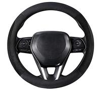 COFIT Couvre Volant Noir Peluche Hiver Diamètre 37-39cm