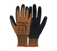 Cofra Gants de travail professionnels avec revêtement en latex Gants de sécurité Gants de protection en latex 8 (M)