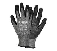 Cofra Gants de travail professionnels en nitrile et PU avec picots Gants de sécurité en nitrile Gants de protection en nitrile Gants de protection Gekoflex 7-11, gris