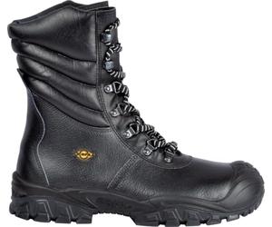 COFRA New Ural UK S3 CI SC FO SR Taille 48 Chaussures de Haute sécurité en Cuir Noir Hydrofuge avec Doublure intérieure en Fourrure Isolante Thermique
