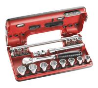 Facom Jeu de clés à douille métrique 3/8 (10 mm) 17 pièces JL.DBOX1PB