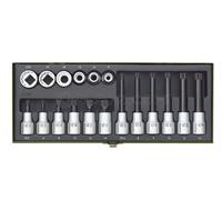 COFRET JEU SPECIAL POUR VIS A DENTURE MULTIPLE XZN 1/2" 18PC PROXXON 23296