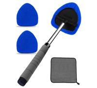 COFSODI Outil de nettoyage de vitres de voiture, baguette rétractable de nettoyage de pare-brise de voiture, nettoyage de vitres de voiture, nettoyeur de vitres de voiture double face, kit d'outils de