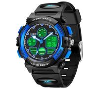 cofuo Montre de Sport numérique à Quartz pour Enfants - Étanche - avec Alarme et chronomètre