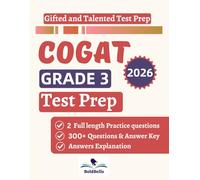 Cogat Grade 3 Test Prep: Complete Gifted & Talented test prep, Skill Builders for Verbal, Quantitative & Nonverbal Reasoning workbook