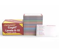 CogAT Study Cards: CogAT Grade 2, 3, and 4 Test Prep and Practice Test Questions for Levels 8, 9, and 10 [Full Color Cards]