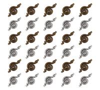 COGCHARGER 30 Pièces Antique Serpent Charme Connecteur Style Tibétain Alliage Pendentifs Métal Animal Charme pour Bijoux Collier Boucle d'oreille Faire Artisanat