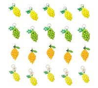 COGCHARGER Breloques en perles de citron pour bracelets, colliers et boucles d'oreilles - Accessoires de bricolage, ca. 7,4 x 7,2 x 1,7 cm, Verre, Pas de gemme