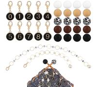 COGCHARGER Ensemble D'Outils De Tricot 32 pièce Comprenant Des Marqueurs De Mailles Des Chaînes De Compteur De Rangs De Tricot Des Butées D'Aiguilles À Tricoter En Silicone Pour Projet De Tricot