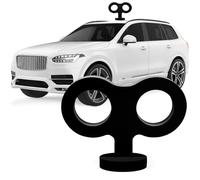 COGEEK Clé de remontage 3D pour voiture - Jolie clé à remonter sur le toit de la voiture - Noir